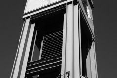 Clock tower at Five Corners