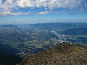 Photo of the Fraser Valley from atop Mt. Cheam